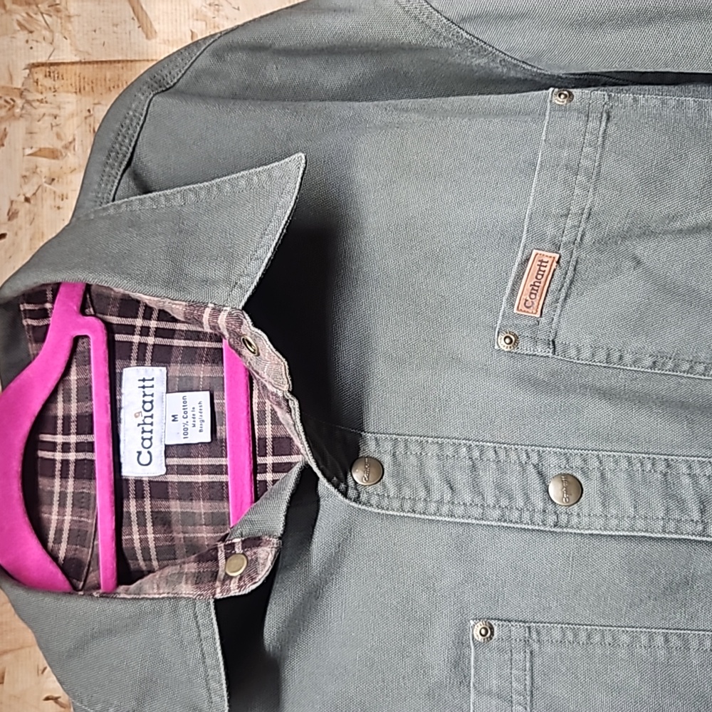 Vintage Carhartt Shirt Jacke Men's Size Medium - Picture 2 of 11